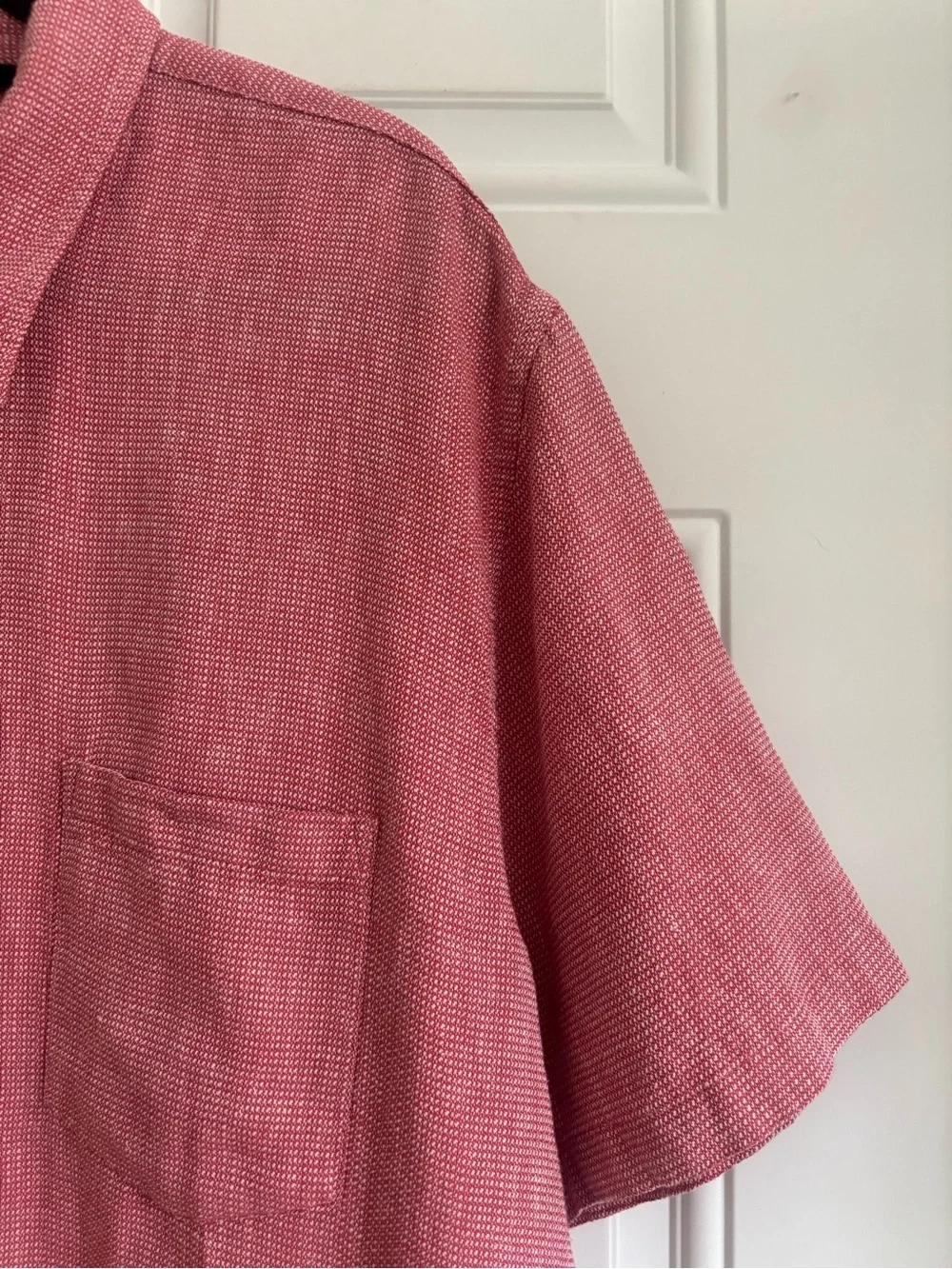 NWT J. Crew Men's Short Sleeve Button-Up Harbor Shirt, Size XXL